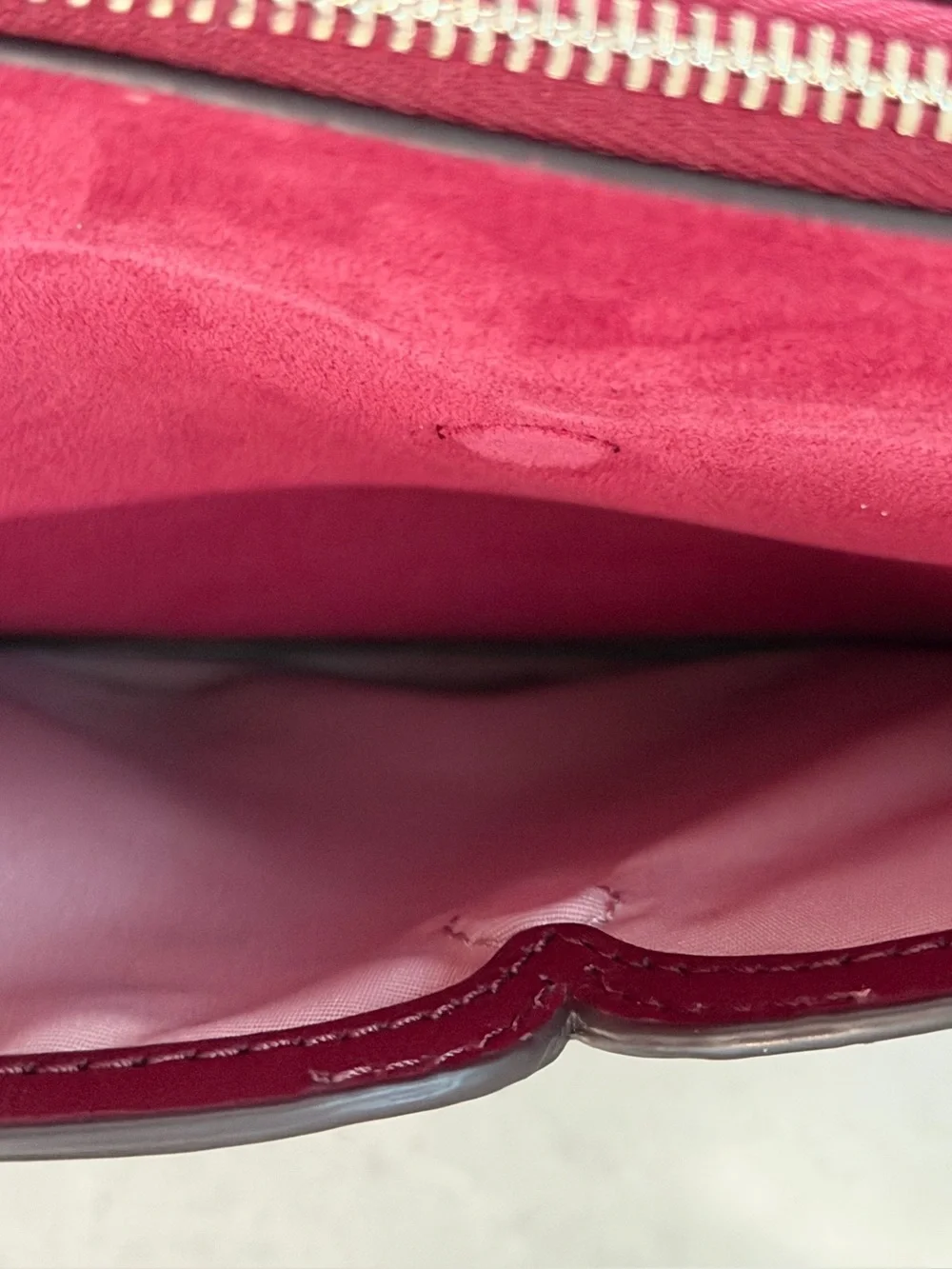 NWT Kate Spade New York Two-Tone Burgundy Red patent Leather & suede crossbody